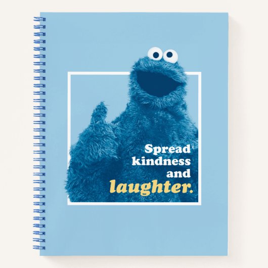 Carnet Cookie Monster | Répandre la gentillesse et le rir (Devant)
