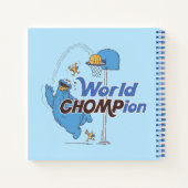 Carnet Cookie Monster | Tirer sur des cerceaux de basket- (Dos)