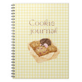 Carnet Cookie Recipe Notebook for Organizing Homemade (Devant)