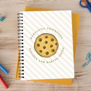 Carnet Cookies de chips au chocolat mignon personnalisés