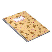 Carnet Cookies de Noël et bonhommes en pain d'épice. Nom (Côté Droit)