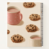 Carnet Cookies et lait Cute Pastel personnalisés (Dos)