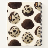 Carnet Cookies personnalisés et Motif de crème glacée (Dos)