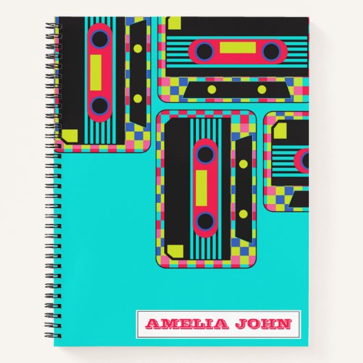 Carnet Cool 90s Retro Art Custom (Devant)