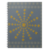 Carnet Cool africain Sunflower Polka Dot Art Design d'imp (Devant)