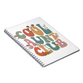 Carnet Cool aunt club, retro floral text, fun gift tee (Côté Droit)