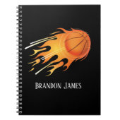 Carnet Cool Basketball sports ajouter nom (Devant)