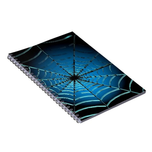 Carnet Cool Blue Spider Web (Côté Droit)