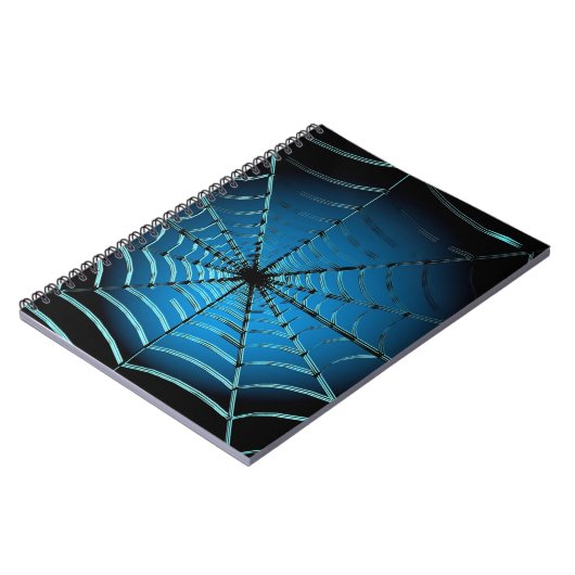 Carnet Cool Blue Spider Web (Côté gauche)