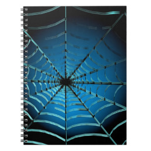 Carnet Cool Blue Spider Web