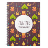 Carnet Cool Camping Design Motif extérieur (Devant)