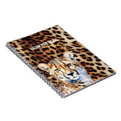 Carnet Cool Cat Cheetah Empreinte de léopard (Côté Droit)