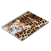 Carnet Cool Cat Cheetah Empreinte de léopard (Côté gauche)