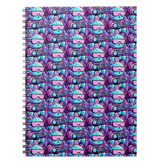 Carnet Cool Cat Gamer (Devant)
