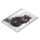 Carnet Cool Chat Noir Distressed Photo (Côté gauche)