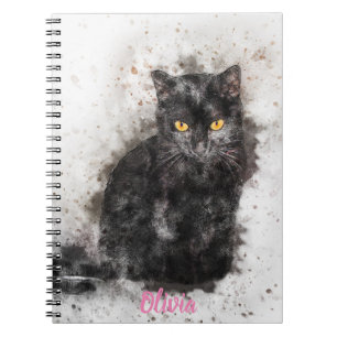 Carnet Cool Chat Noir Distressed Photo
