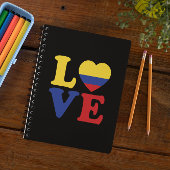 Carnet Cool Colombie Drapeau Amour