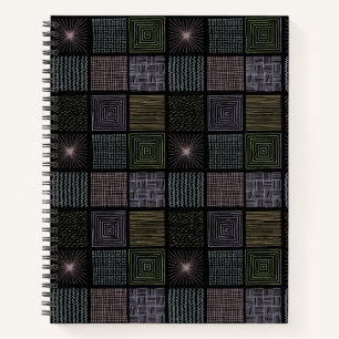 Carnet Cool coloré Abstrait noir