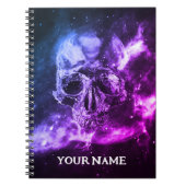 Carnet Cool colorful skull. Your Name (Devant)