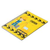 Carnet Cool Construction Véhicule Excavateur Enfants sur (Côté gauche)