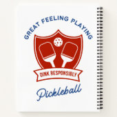 Carnet Cool de Pickleball design à porter (Dos)