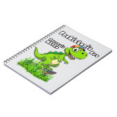 Carnet Cool Dino on a Skateboard (Côté gauche)
