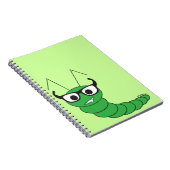 Carnet Cool drôle de chenille nerveuse avec lunettes (Côté Droit)