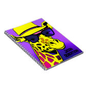 Carnet Cool Dude Giraffe en lunettes de soleil. Modifiabl (Côté Droit)