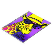 Carnet Cool Dude Giraffe en lunettes de soleil. Modifiabl (Côté gauche)