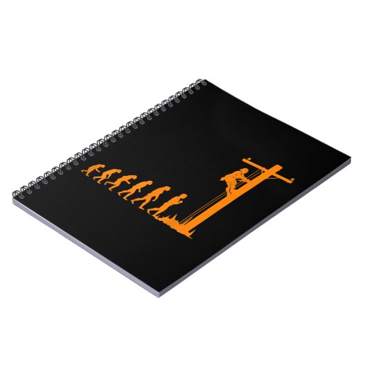 Carnet Cool Évolution Unique De Lineman Electrician Cadea (Côté gauche)