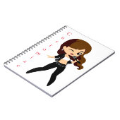Carnet Cool fille chante Karaoke Thunder_Cove (Côté gauche)
