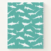 Carnet Cool français des requins Predateurs sous-marins (Dos)