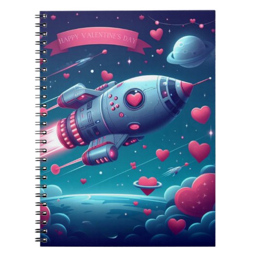 Carnet Cool/futuriste la Saint Valentin (Devant)