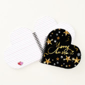 Carnet Cool Gold Black Stars Metallic Low-key Luxury Xmas (Intérieur)