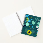 Carnet Cool Green Paint Splatt Nom Yoga Exercice Noteb (Intérieur)
