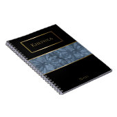 Carnet Cool Grey Batik Nom simple (Côté Droit)