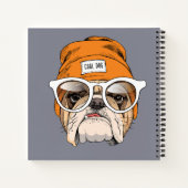 Carnet Cool Hipster Bulldog (Dos)