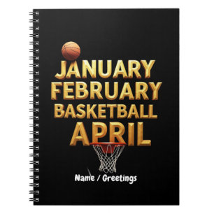 Carnet Cool Janvier Février Basketball Avril Designs