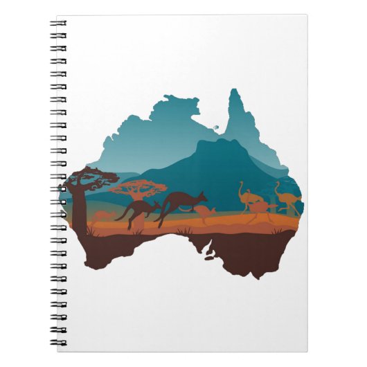 Carnet Cool Kangaroo Australie voyage Support Australie (Devant)