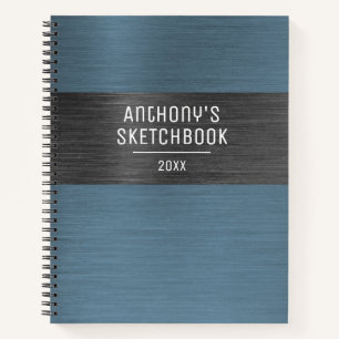Carnet Cool Modern Navy Blue Sketchbook