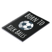 Carnet Cool Modern Soccer Présente Joueur Garçon tendance (Côté gauche)