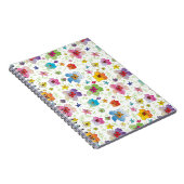 Carnet Cool moderne Fleur Motif élégant (Côté Droit)