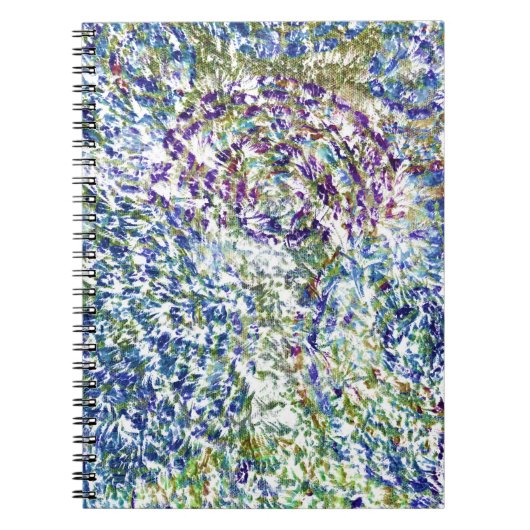 Carnet Cool, moderne, tendance coloré abstrait arrière - (Devant)