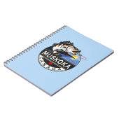 Carnet Cool Muskoka Canada Pêche en plein air Crest (Côté gauche)