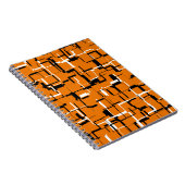 Carnet COOL orange noir blanc (Côté Droit)