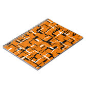 Carnet COOL orange noir blanc (Côté gauche)