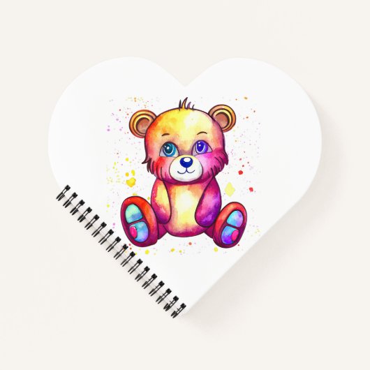Carnet Cool Ours mou Teddy positif (Devant)