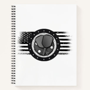 Carnet Cool Pickleball Sport USA Grunge Flag - Pickleball