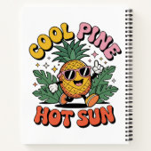 Carnet Cool Pine Hot Sun Retro Pineapple Summer Vibes (Dos)