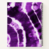 Carnet Cool royal violet Boho Tie Dye Aquarelle Monogramm (Dos)